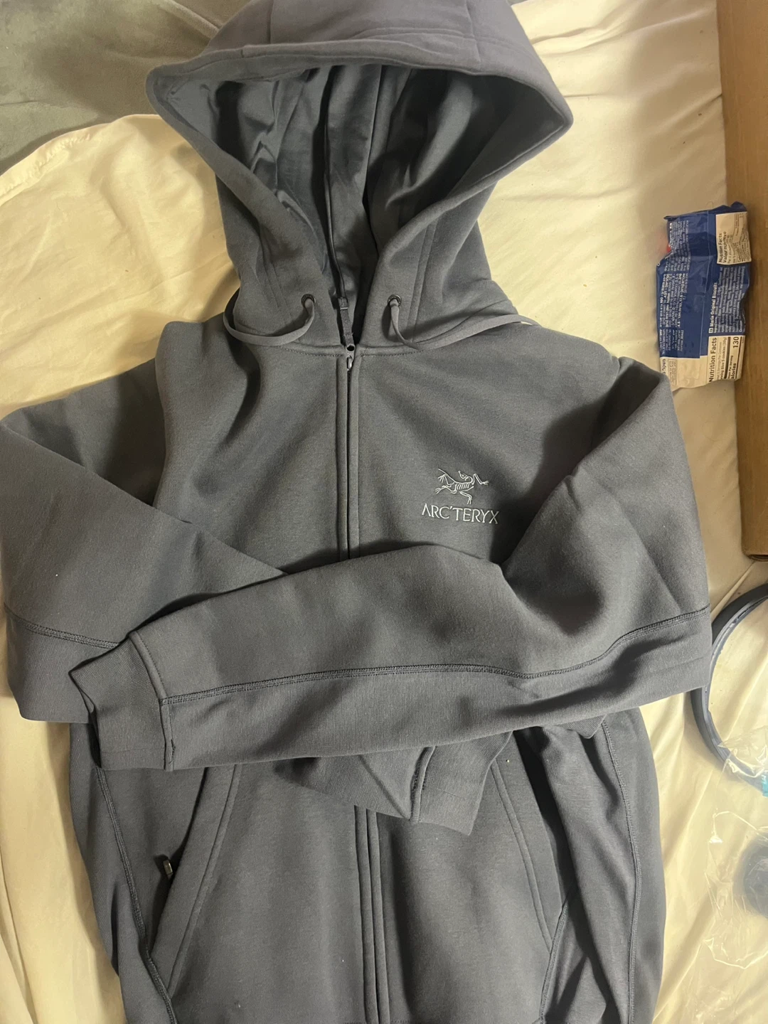 Arc'teryx Emblem Full-Zip Hoody M - DK Stratus - Small