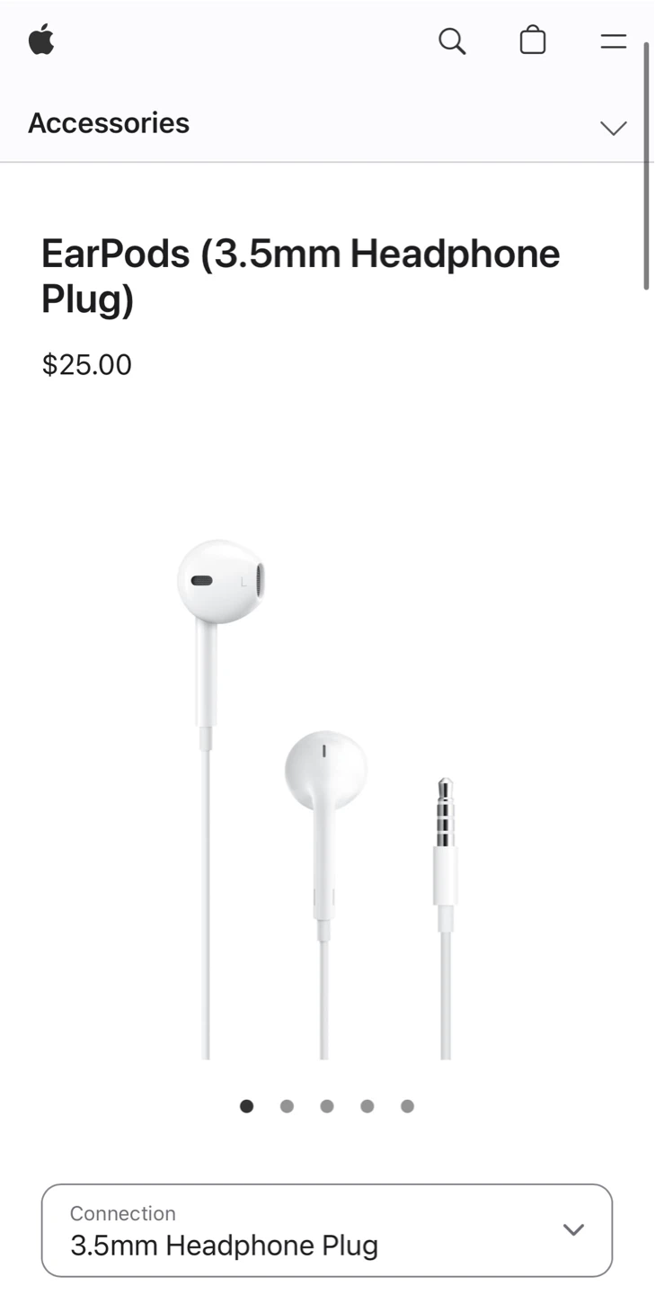 Apple EarPods (3.5mm Headphone Plug)
