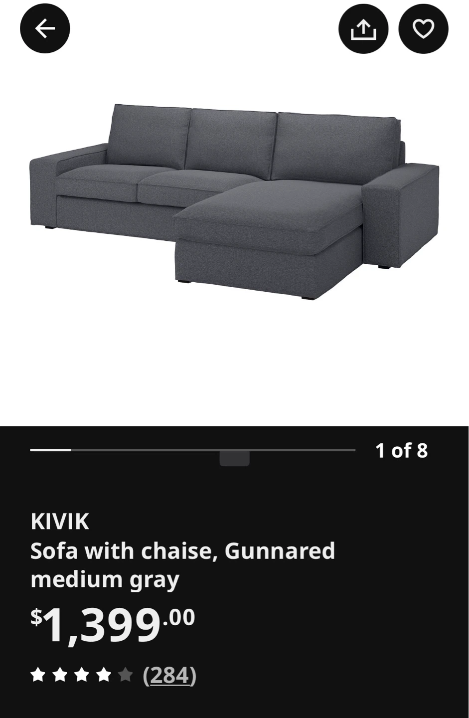 Sofa Ikea KIVIC - photo 2