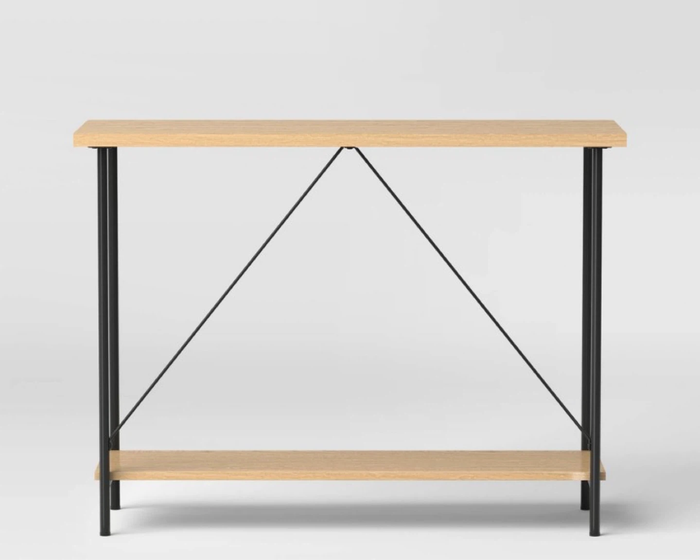 Wood and Metal Console Table - Natural - photo 2