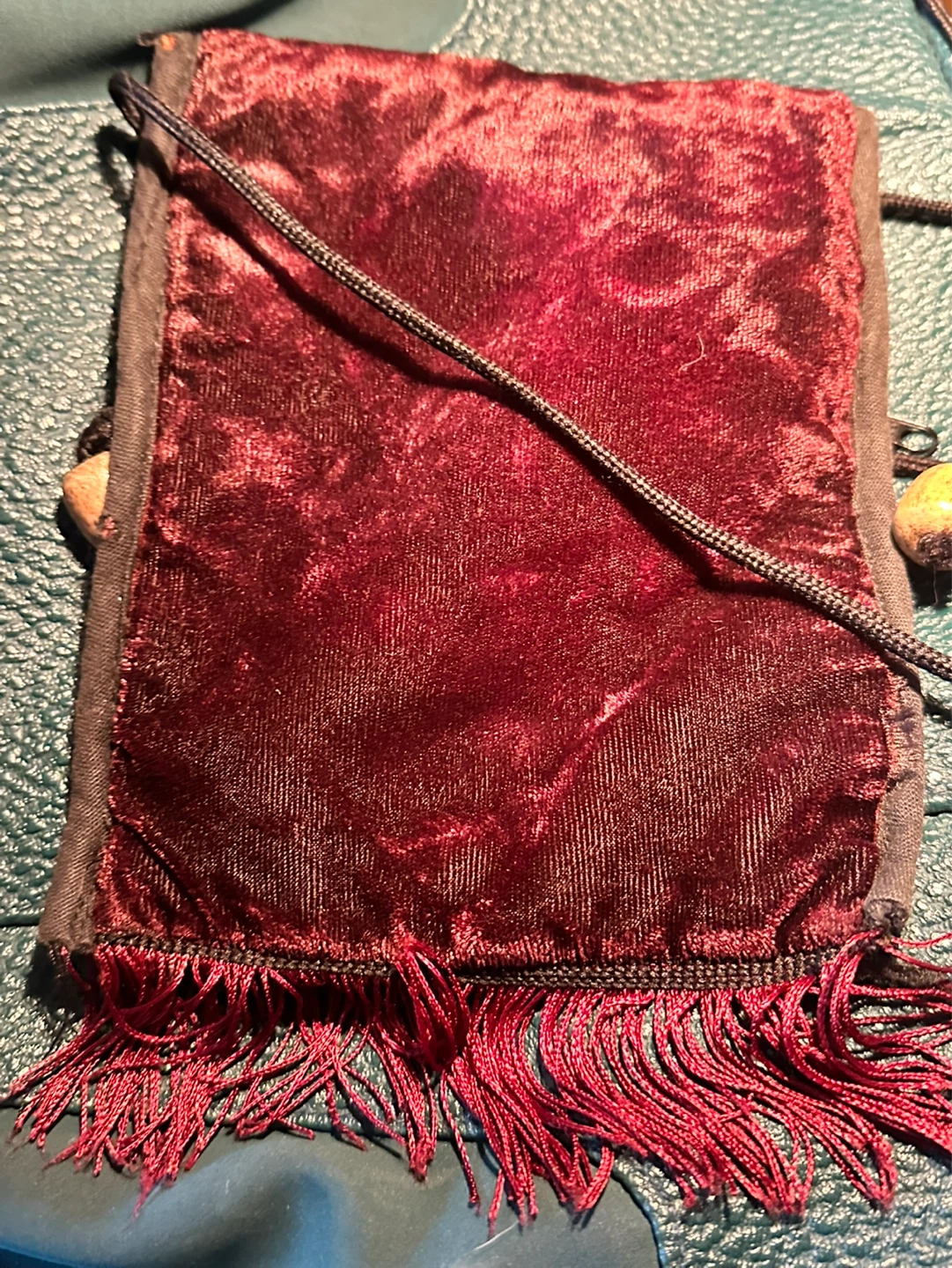 VTG Velvet Embroidered Floral Crossbody  Fairy Festival Boho - photo 3