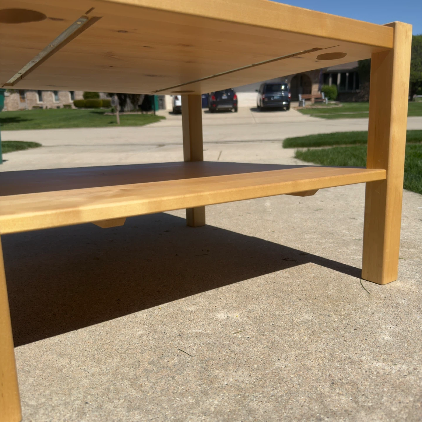IKEA Norrebo coffee table, discontinued, solid wood table - photo 4