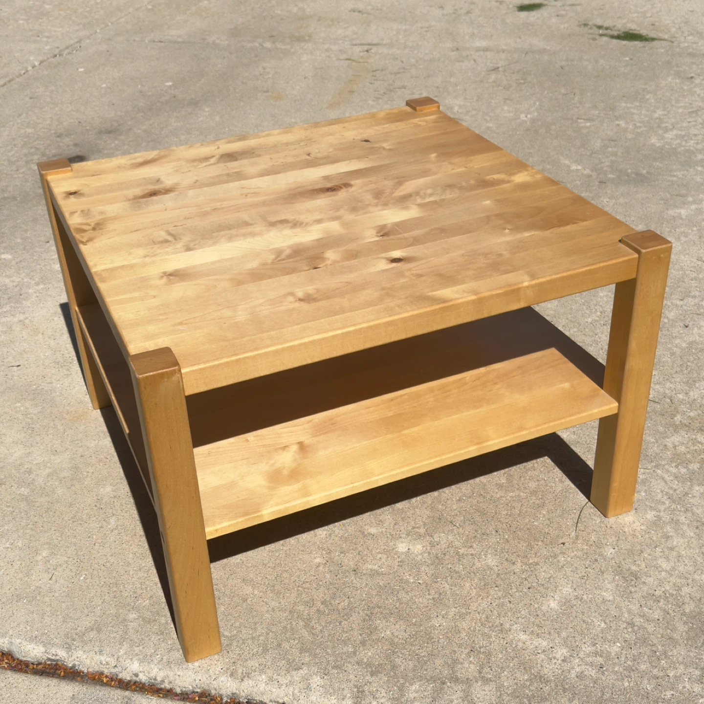 IKEA Norrebo coffee table, discontinued, solid wood table