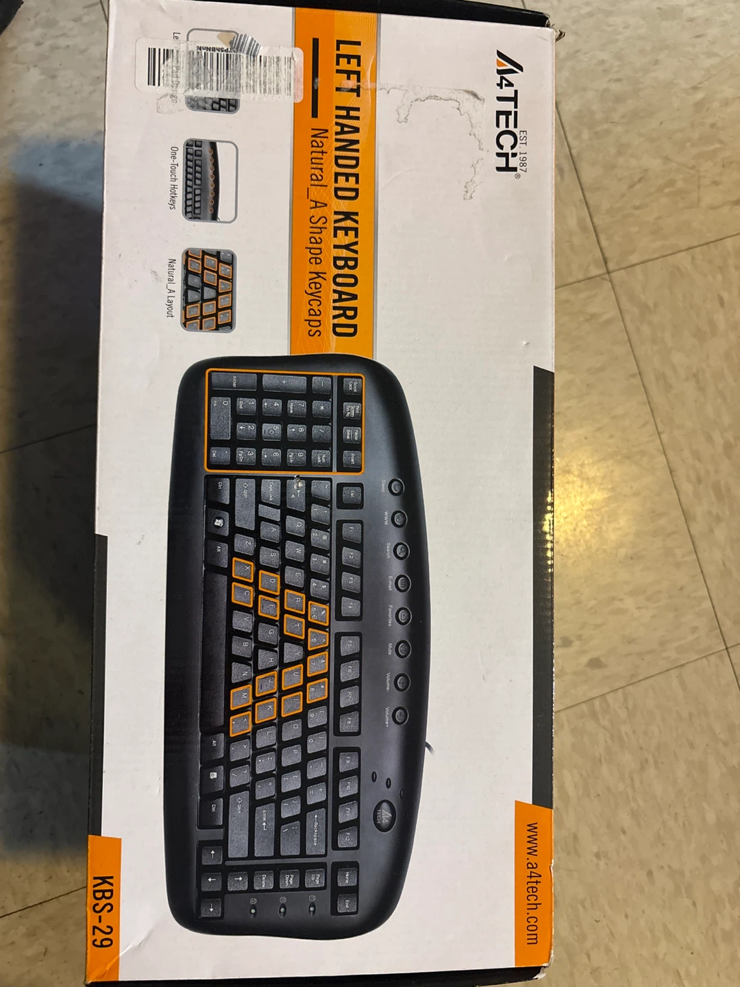 A4Tech Left Handed Keyboard