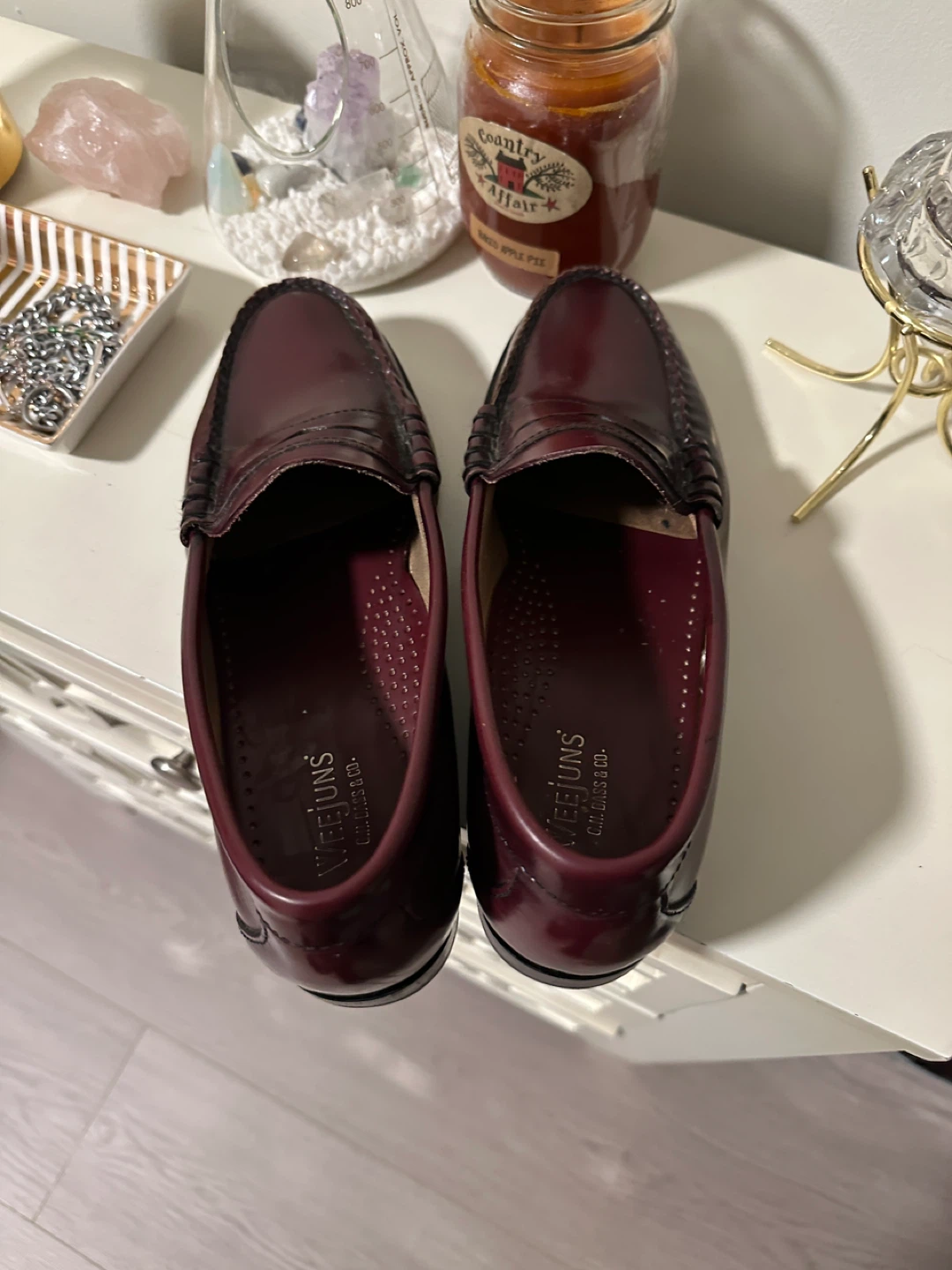 Weejuns Bass Penny Loafers Burgundy Leather Shoes - photo 3