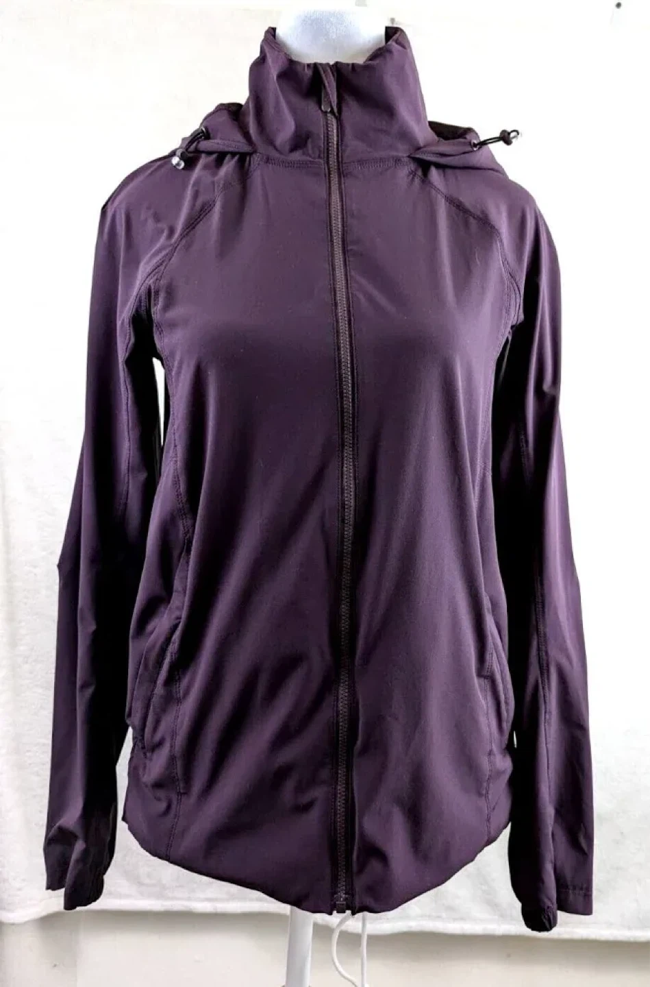 Lululemon Navy Blue Hooded Jacket Size 10 - photo 3
