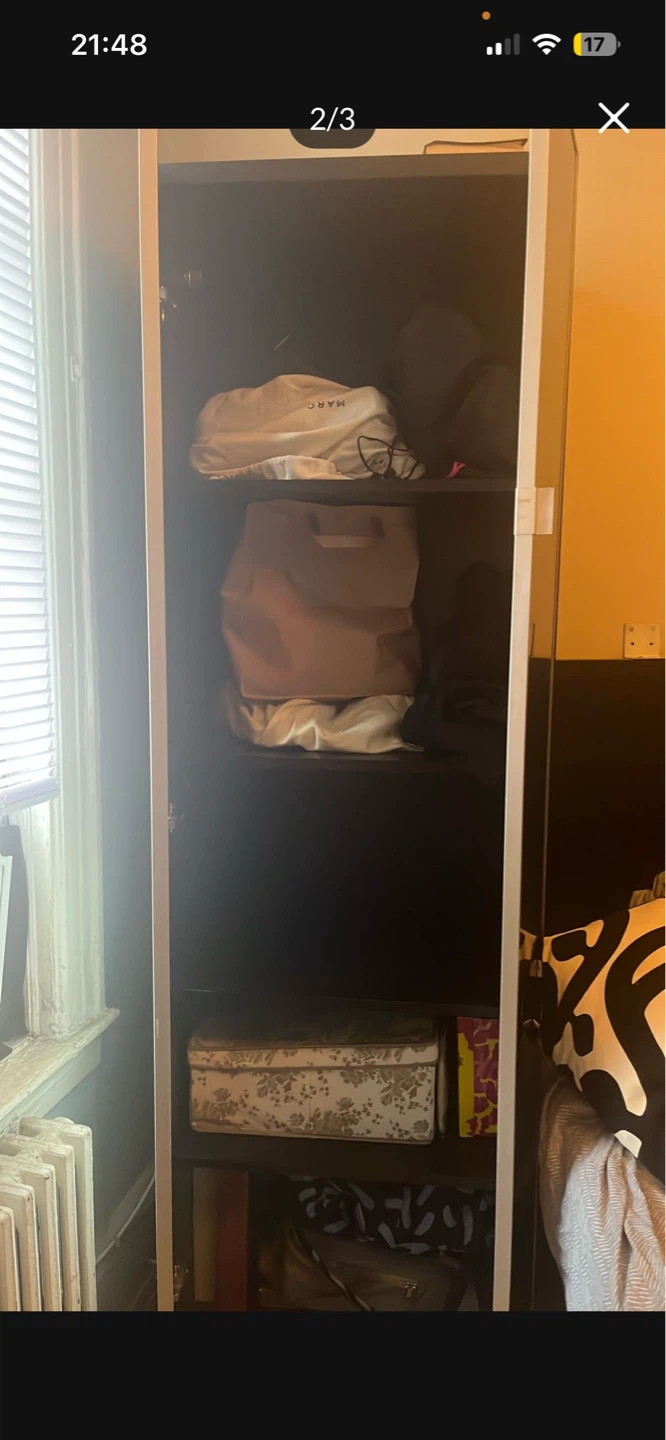 Two Door Wardrobe - Black and White - photo 2