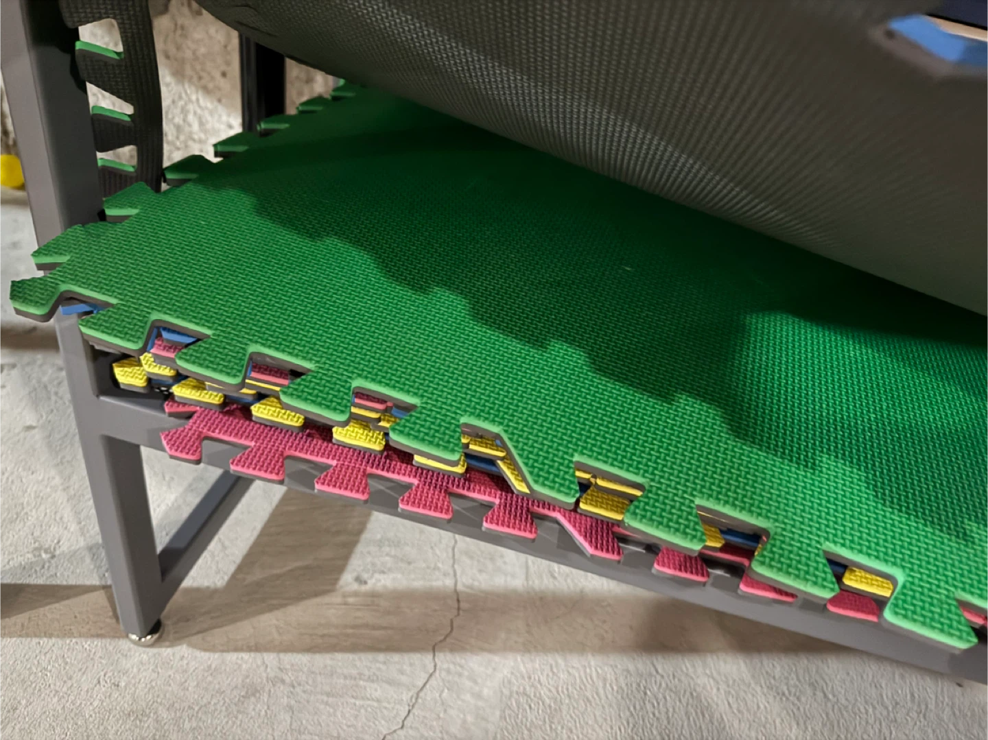 Interlocking Foam Floor Mats - Green, Pink, Yellow, Blue