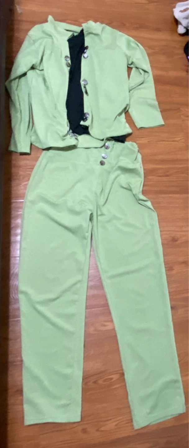 Light Green Two-Piece Suit Set