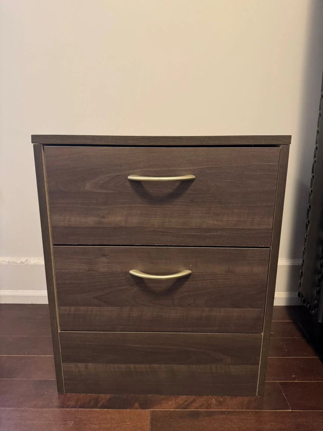 2 x Two-drawer bedside table