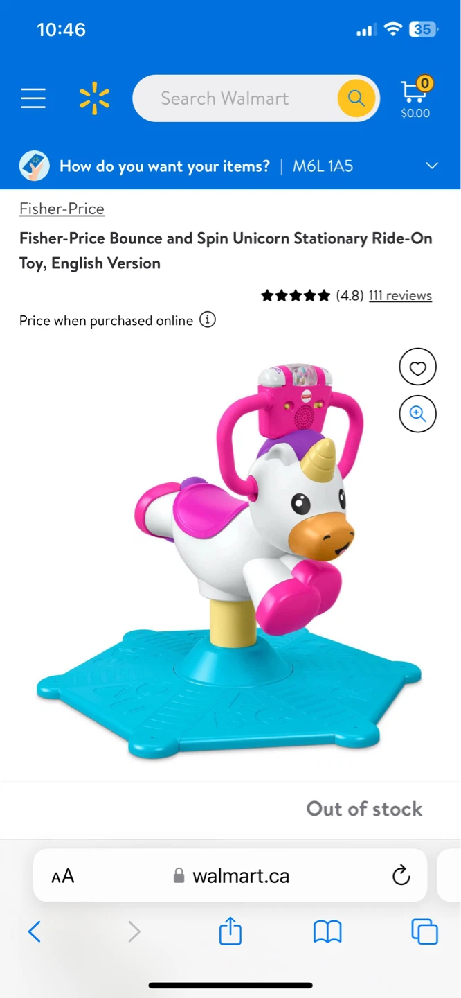 Fisher-Price Bounce and Spin Unicorn Stationary Ride-On Toy - photo 4