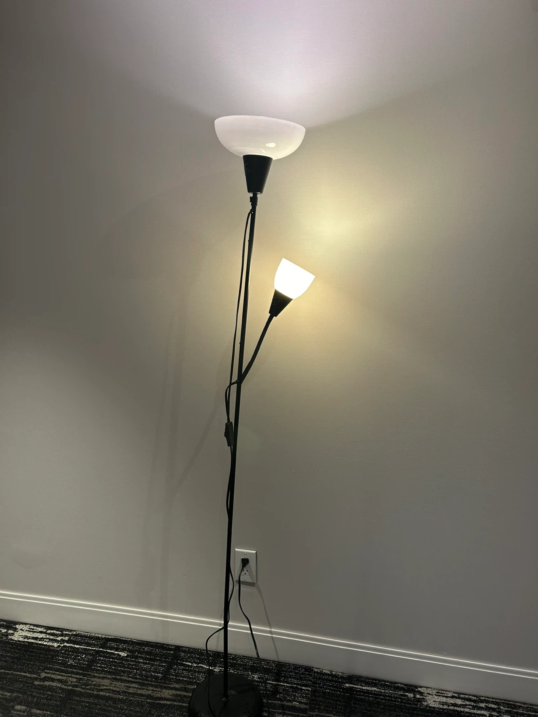 IKEA TÅGARP Floor Uplighter/Reading Lamp, Black/White - photo 2