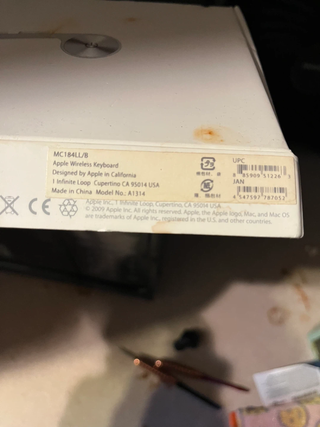 Apple Wireless Keyboard MC184LL/B