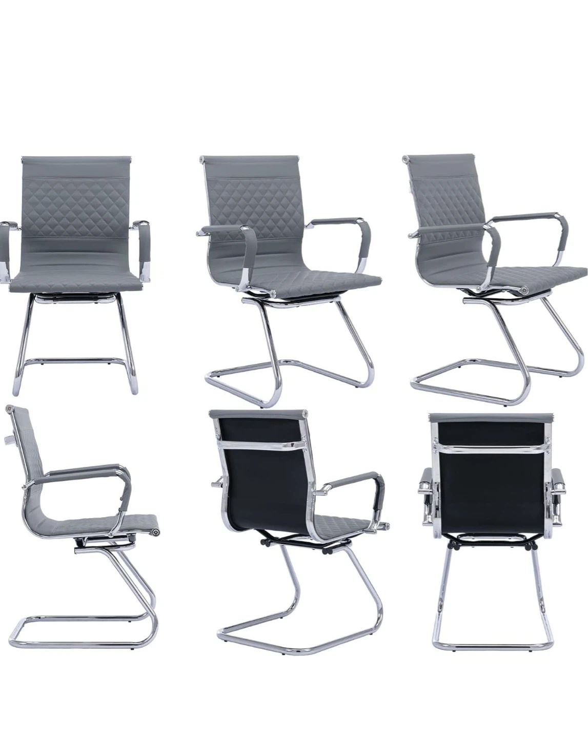 Modern Office Guest Chair - Grey - photo 4