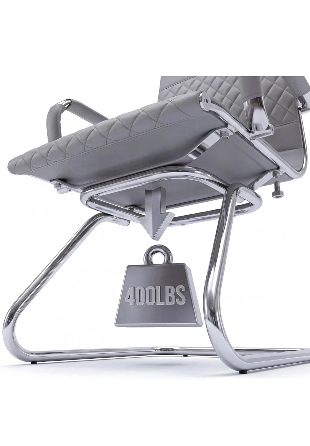 Modern Office Guest Chair - Grey - photo 3