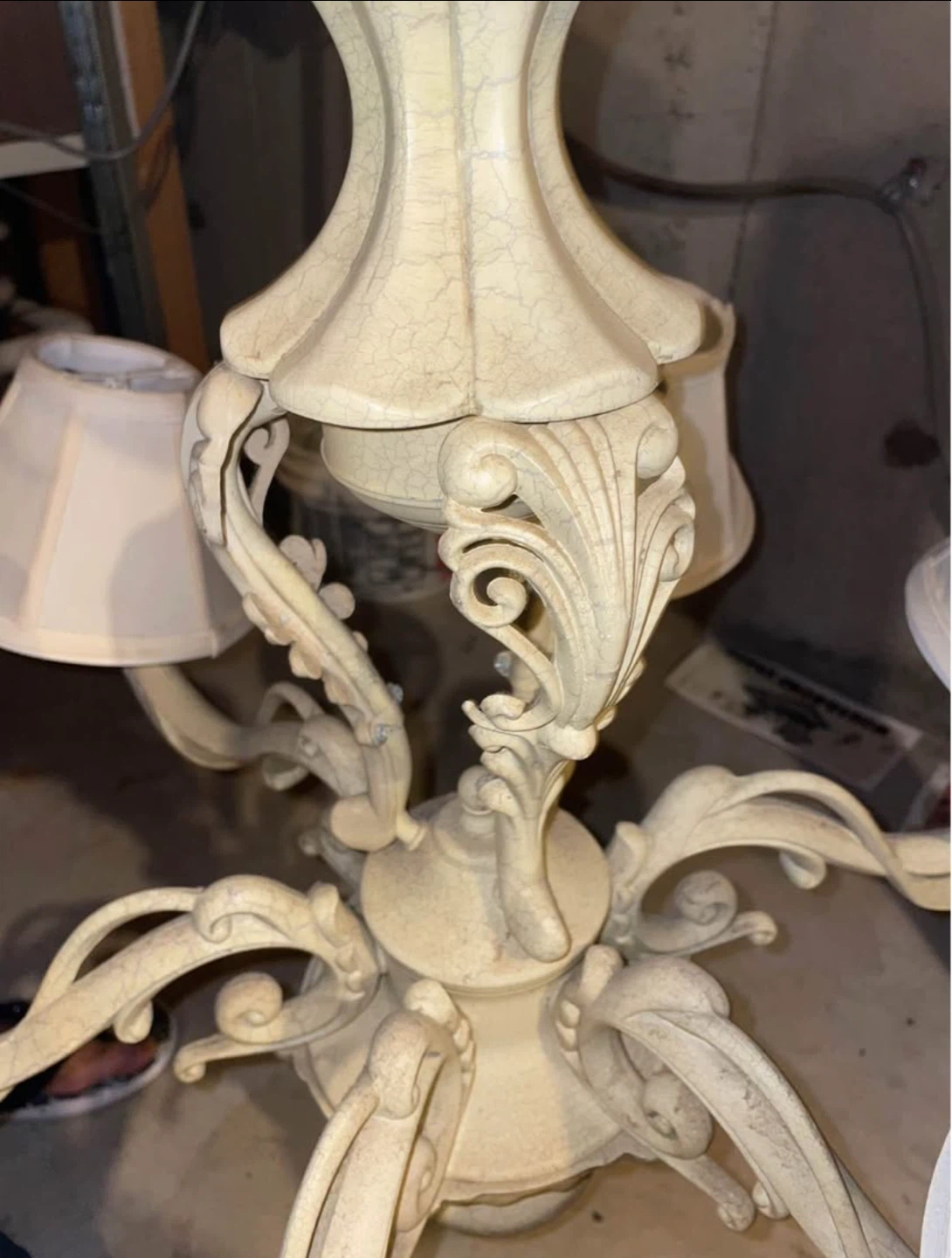 Cream Chandelier with 5 Shades - photo 3