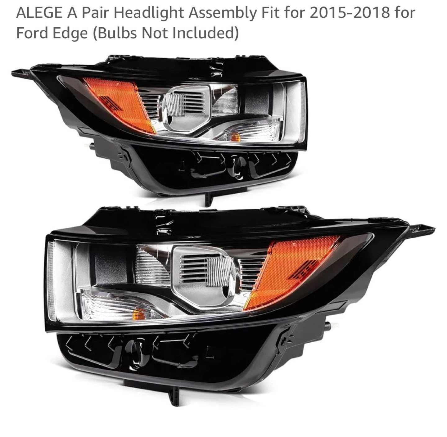 ALEGE A Pair Headlight Assembly for 2015-2018 Ford Edge - photo 2