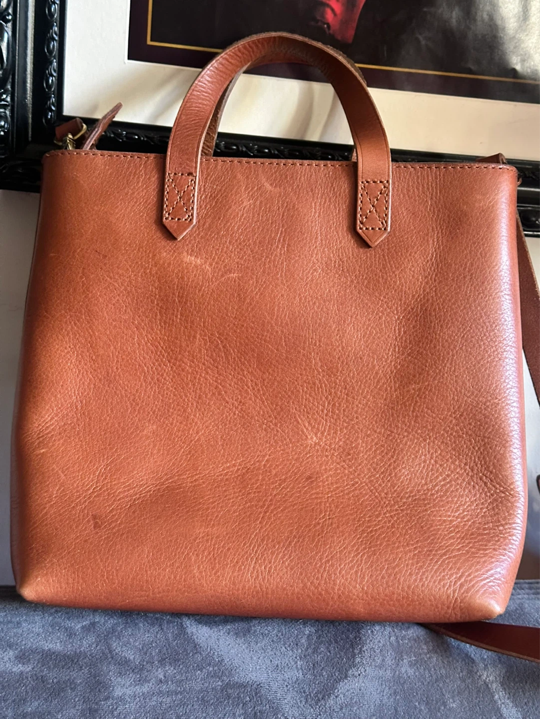 Madewell Transport Small Tote Crossbody Bag Brown
