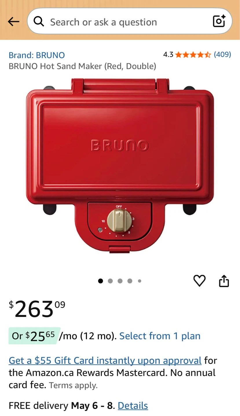 BRUNO Waffle Pancake Breakfast Maker