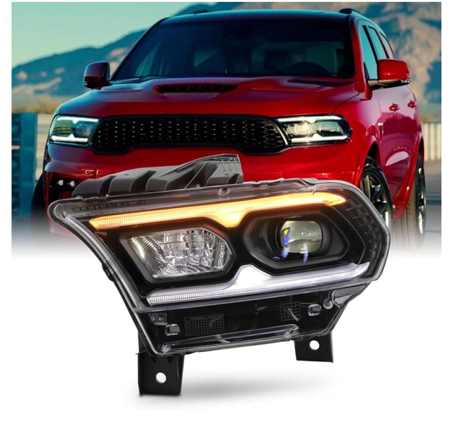 LED Headlight Assembly for Dodge Durango
