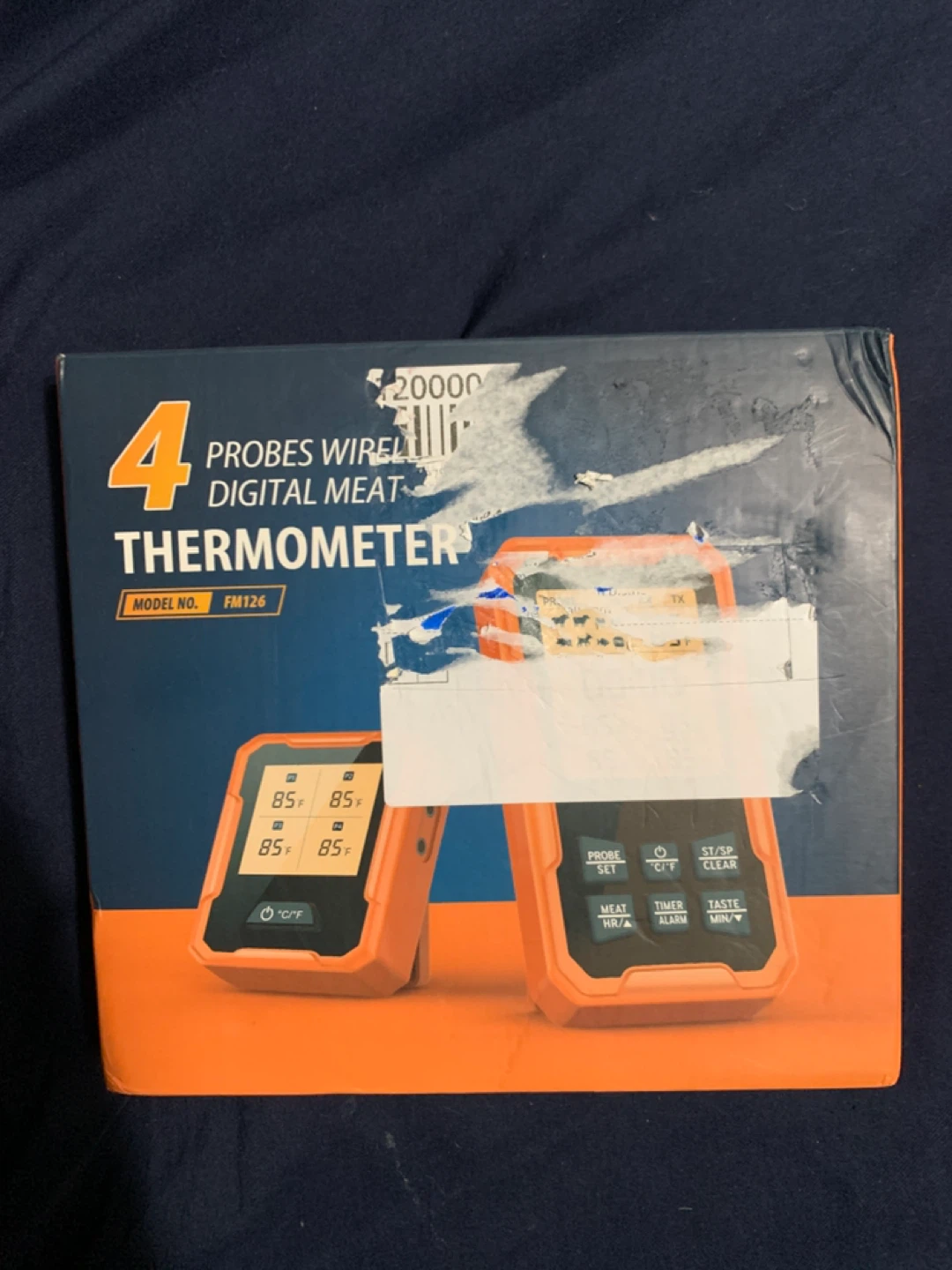 4 Probes Wireless Digital Meat Thermometer Model No. FM126 - photo 2