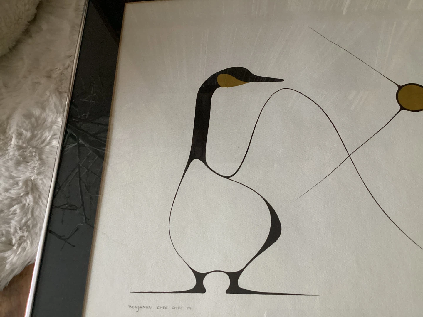 Benjamin Chee Chee "The Goose" Print 1974 - photo 2