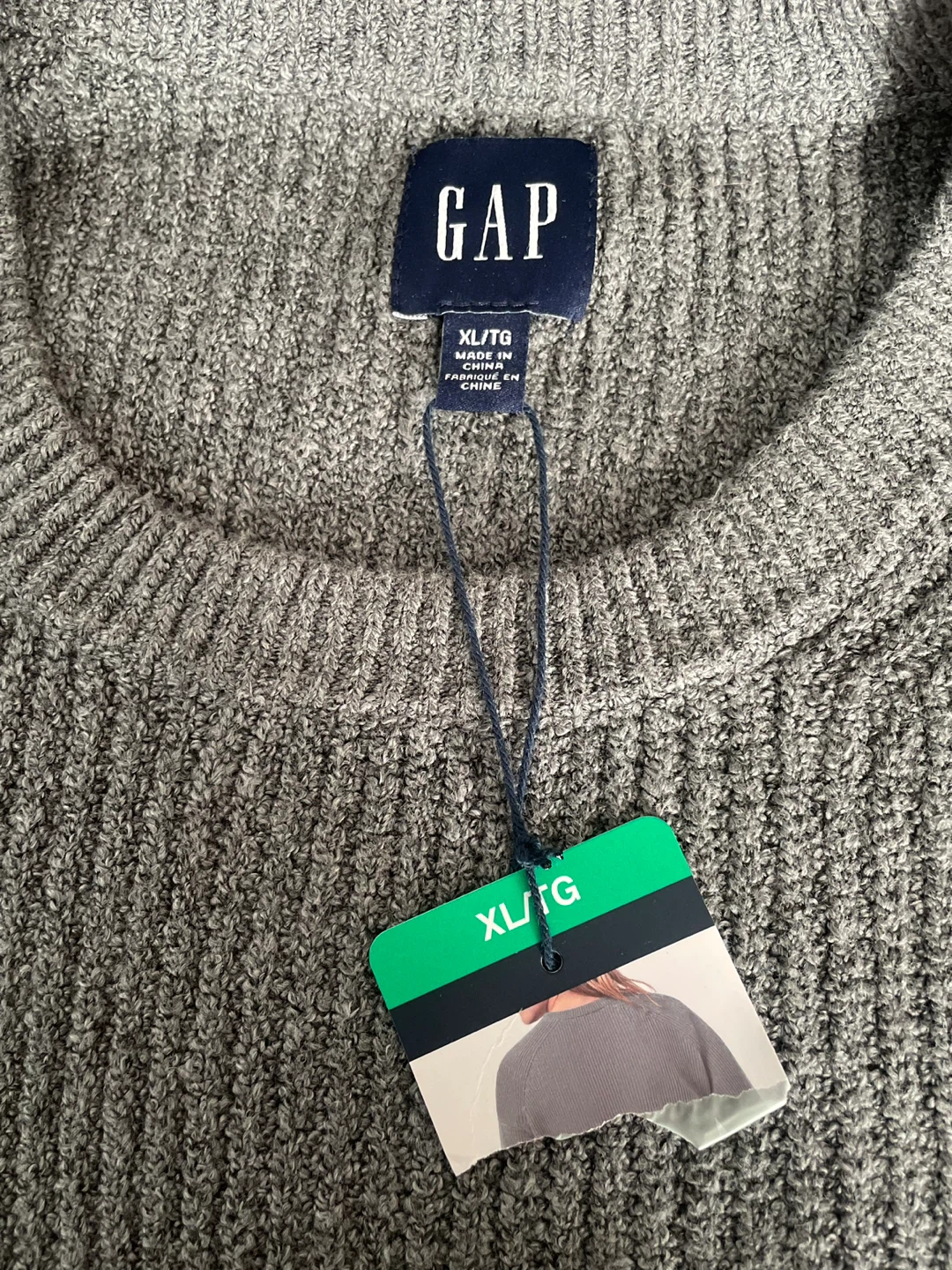 GAP Grey Ribbed Sweater XL/TG - photo 4
