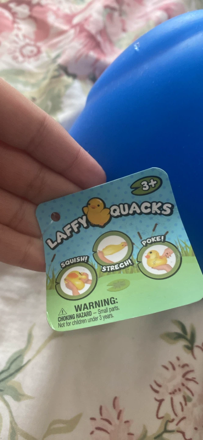 Laffy Quacks Blue Squishy Duck Toy - photo 4
