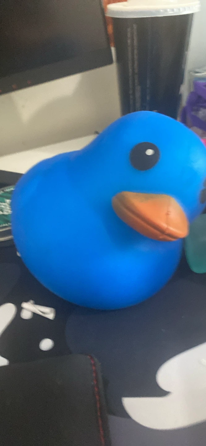 Laffy Quacks Blue Squishy Duck Toy - photo 2
