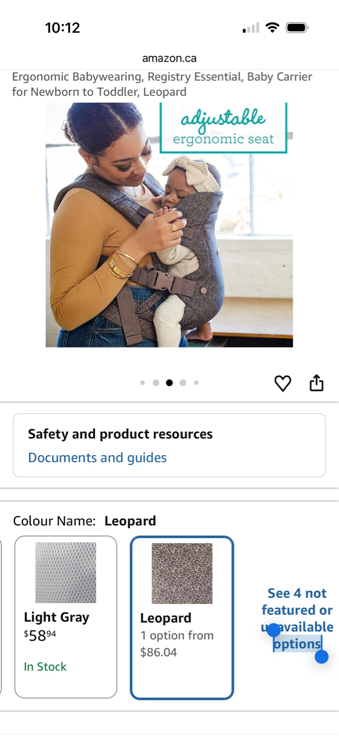 Infantino Leopard Print Baby Carrier - photo 2