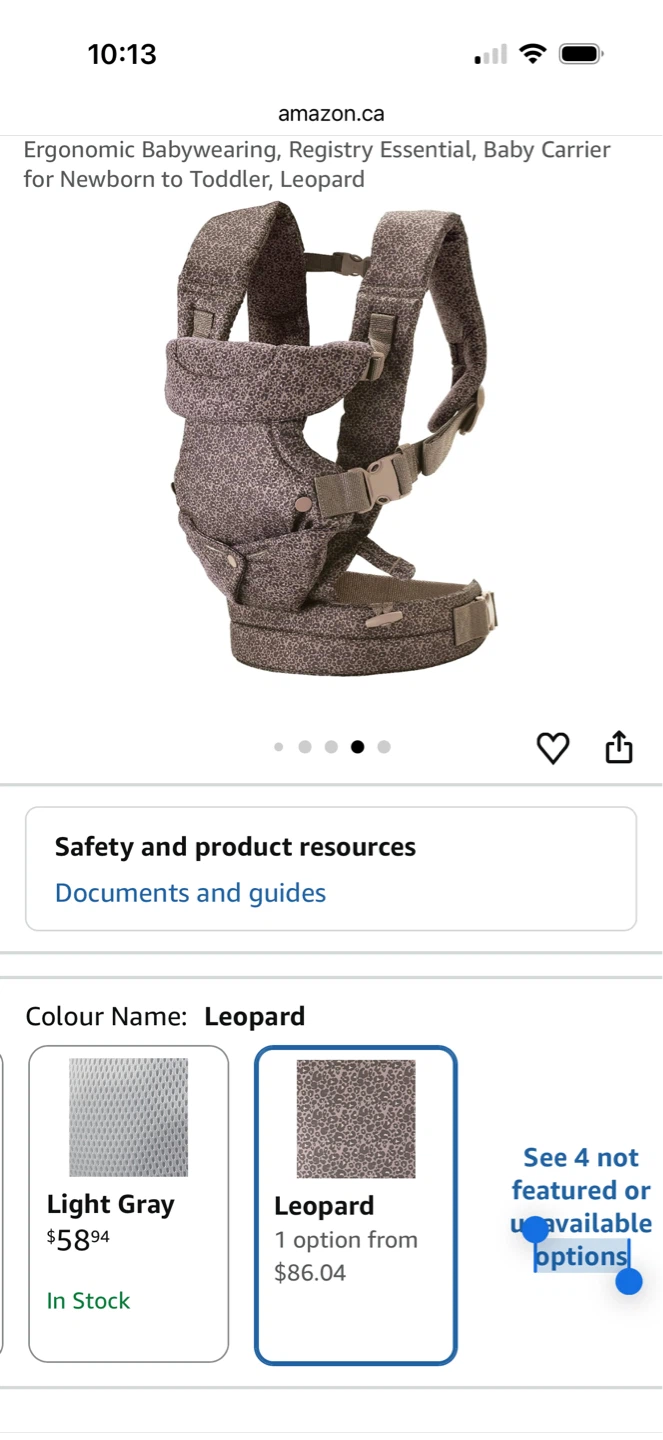 Infantino Leopard Print Baby Carrier - photo 3
