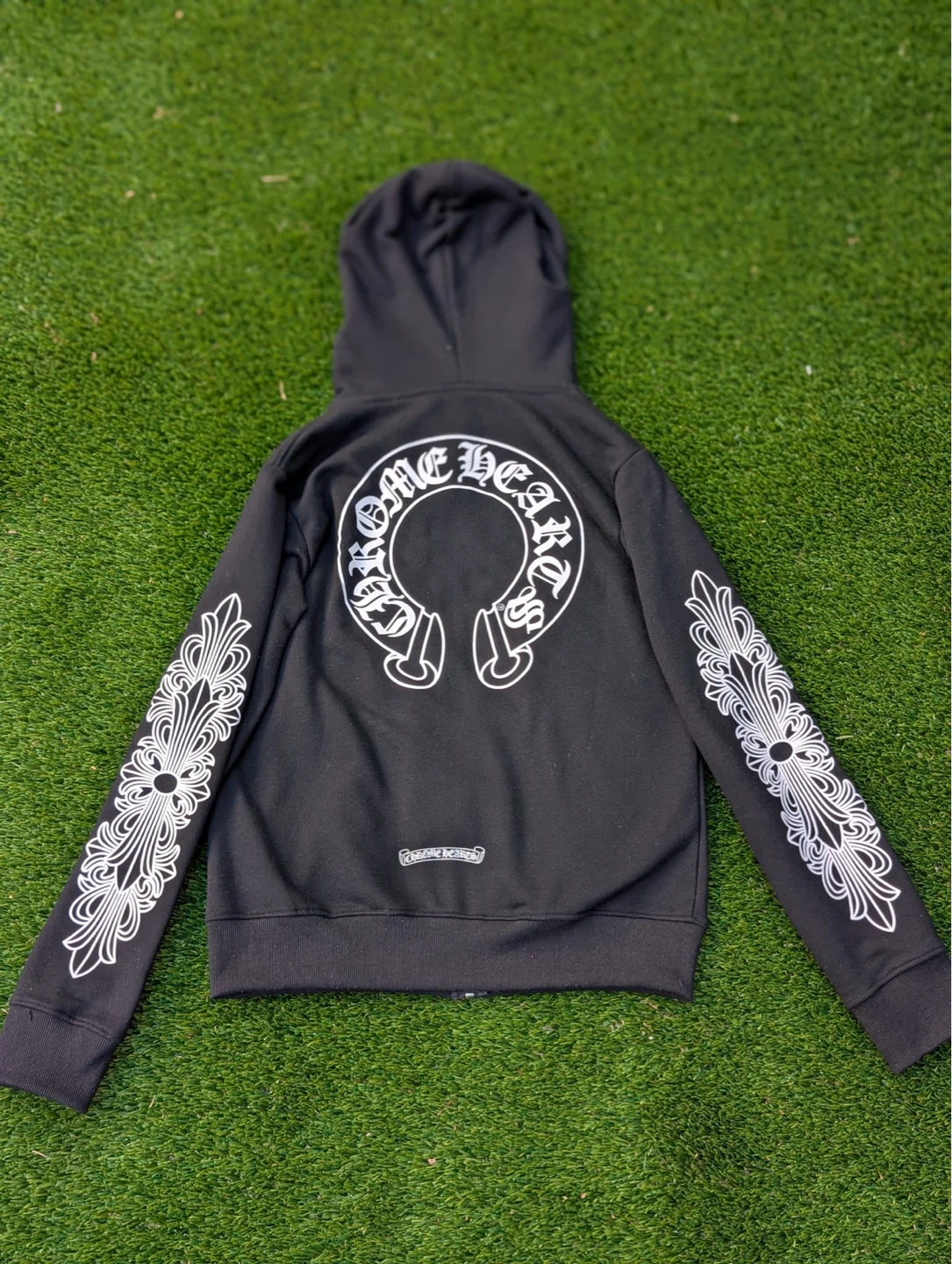 Chrome Hearts Black Zip-Up Hoodie Size S - photo 2