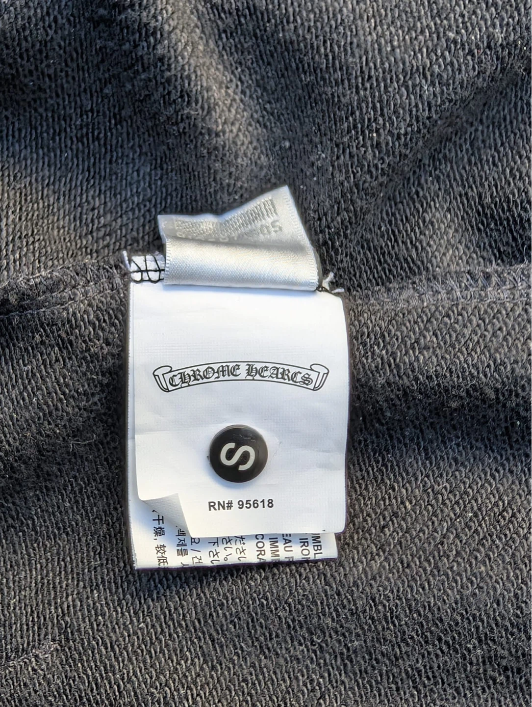 Chrome Hearts Black Zip-Up Hoodie Size S - photo 5