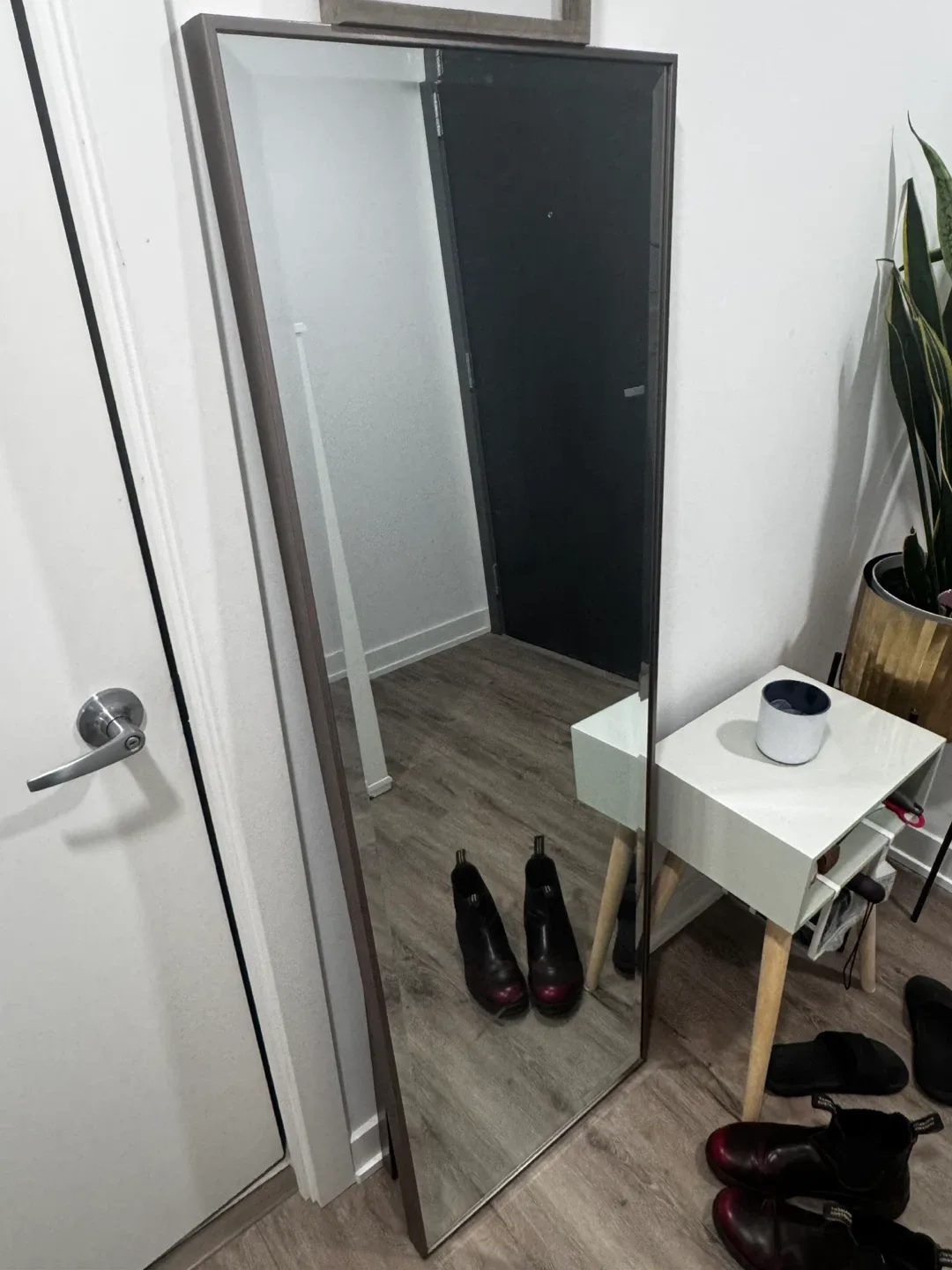 Standing Mirror with metal frame
