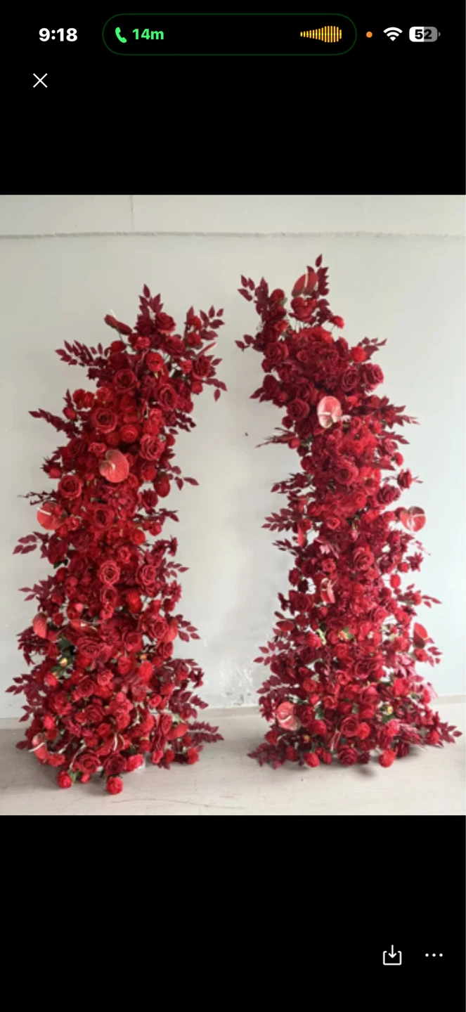 Red Floral Arch - photo 2