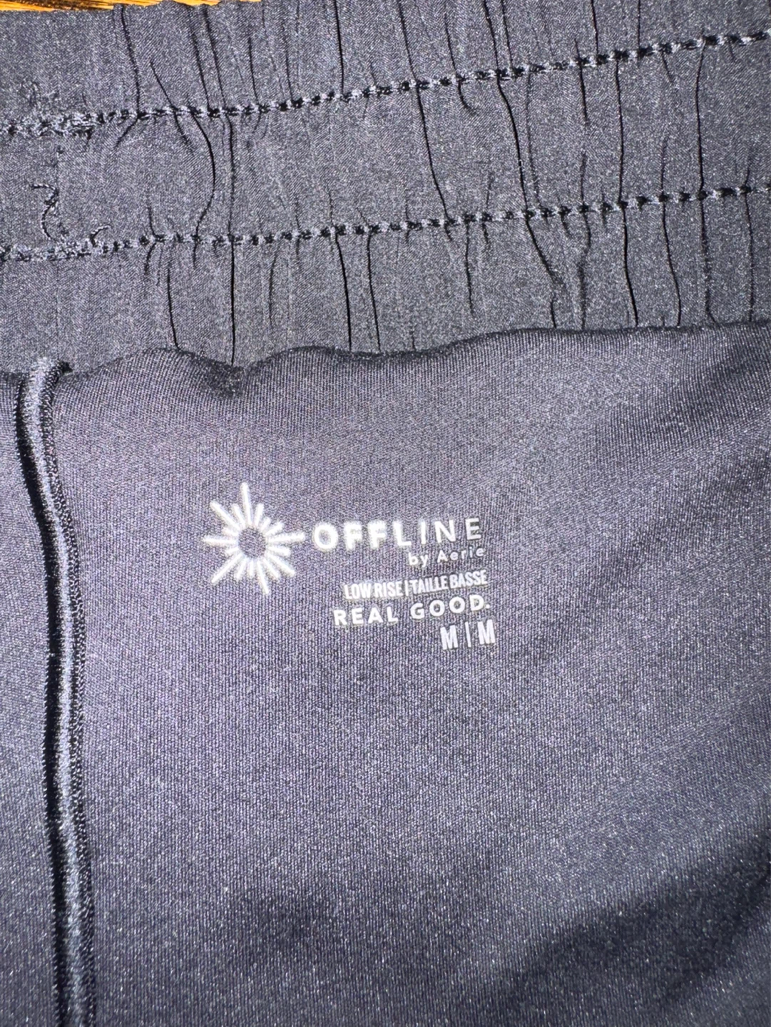 OFFLINE by Aerie Black Low Rise Running Shorts Size M/M - photo 2