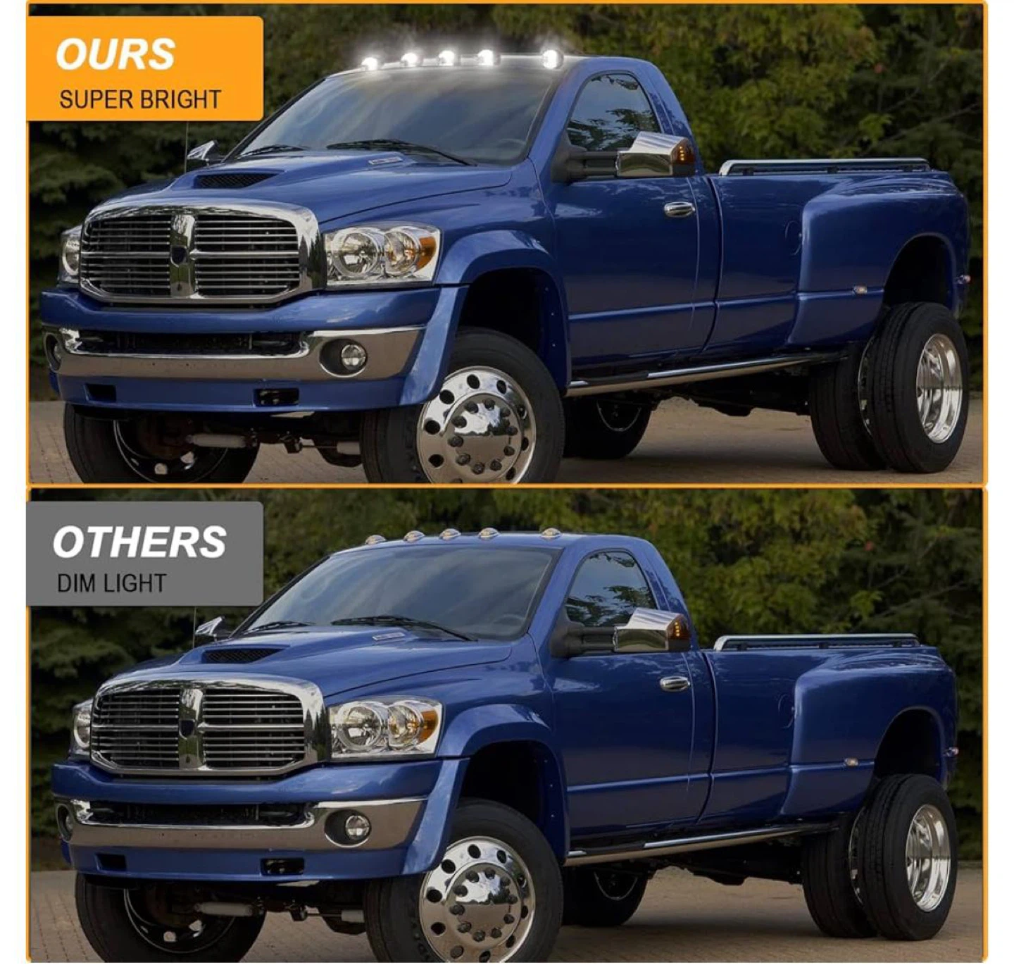 R&F Auto LED Cab Roof Lights for Ram 2500/3500 (2003-2018)