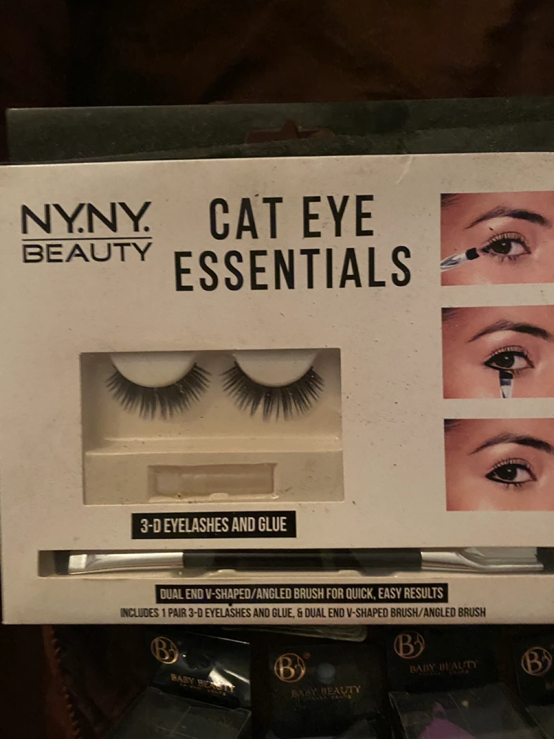 Kiss & N.Y.N.Y. Beauty False Eyelashes and Makeup Brushes Set - photo 2