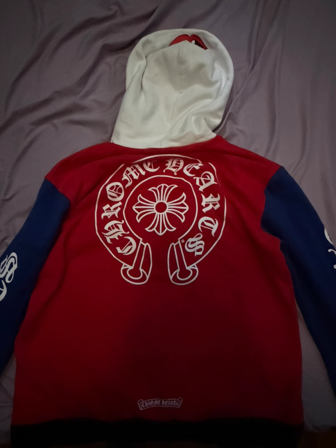 Chrome Hearts Hoodie Red Blue Black - photo 3