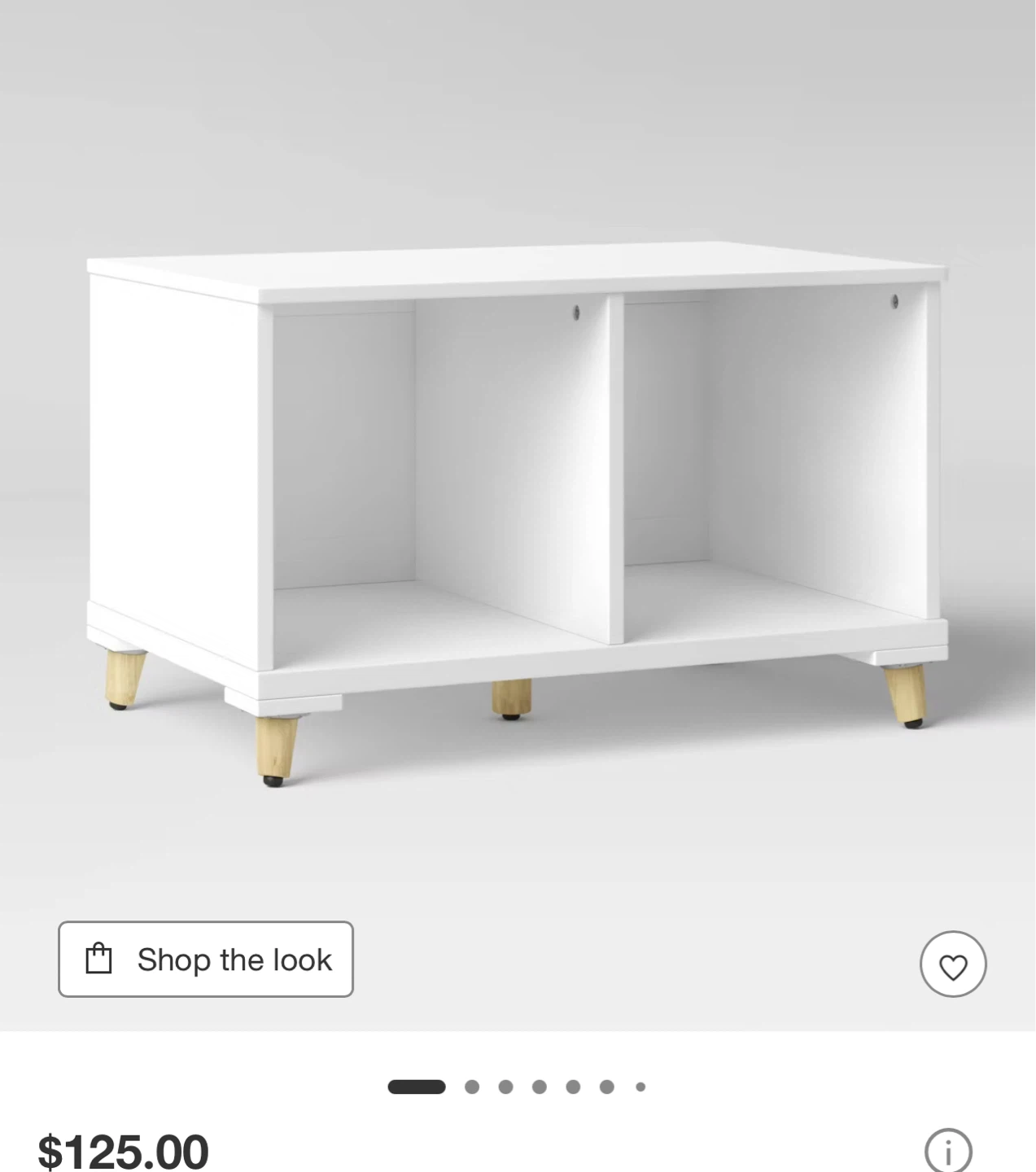 Pillowfort White Storage Shelf