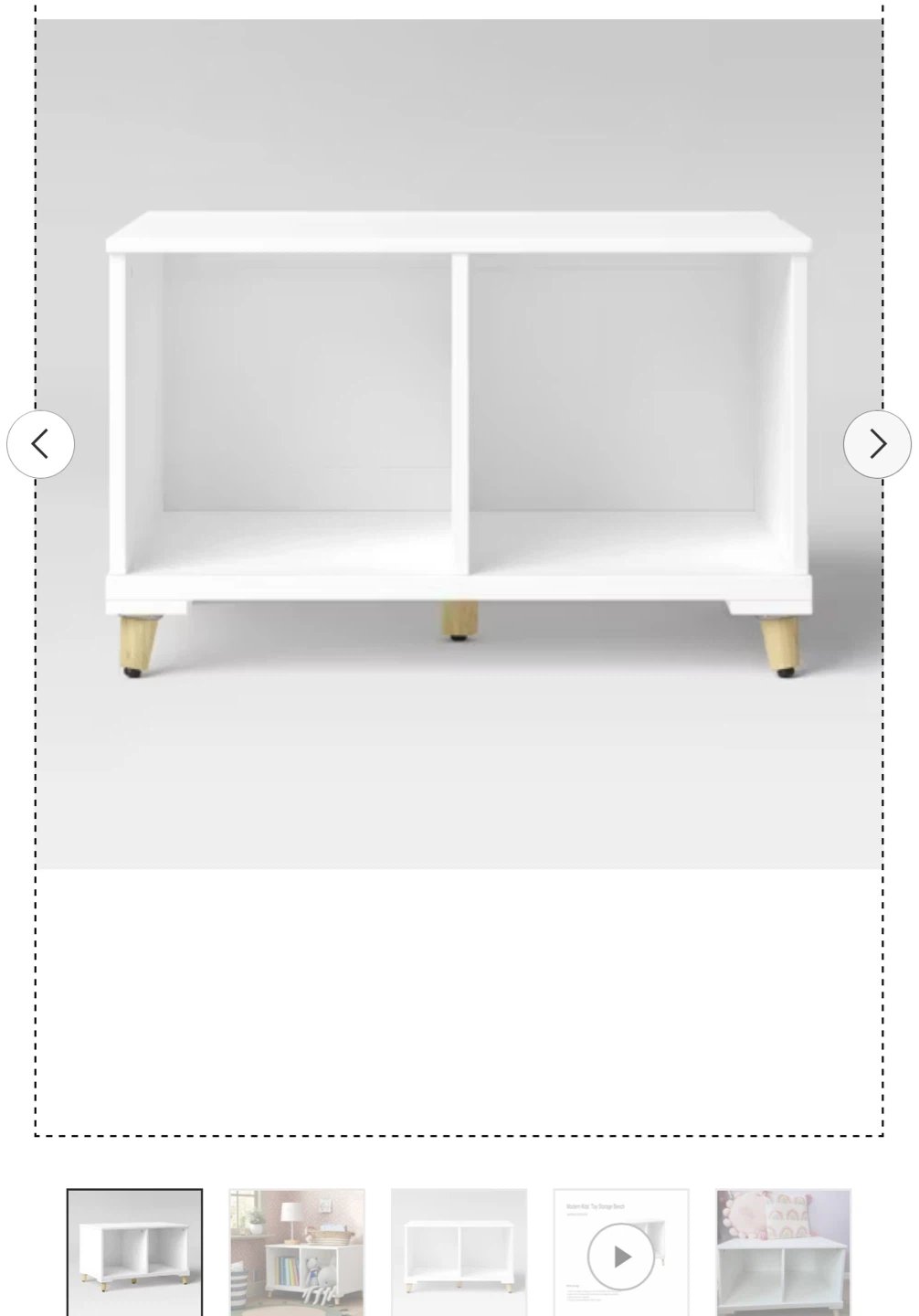 Pillowfort White Storage Shelf - photo 3