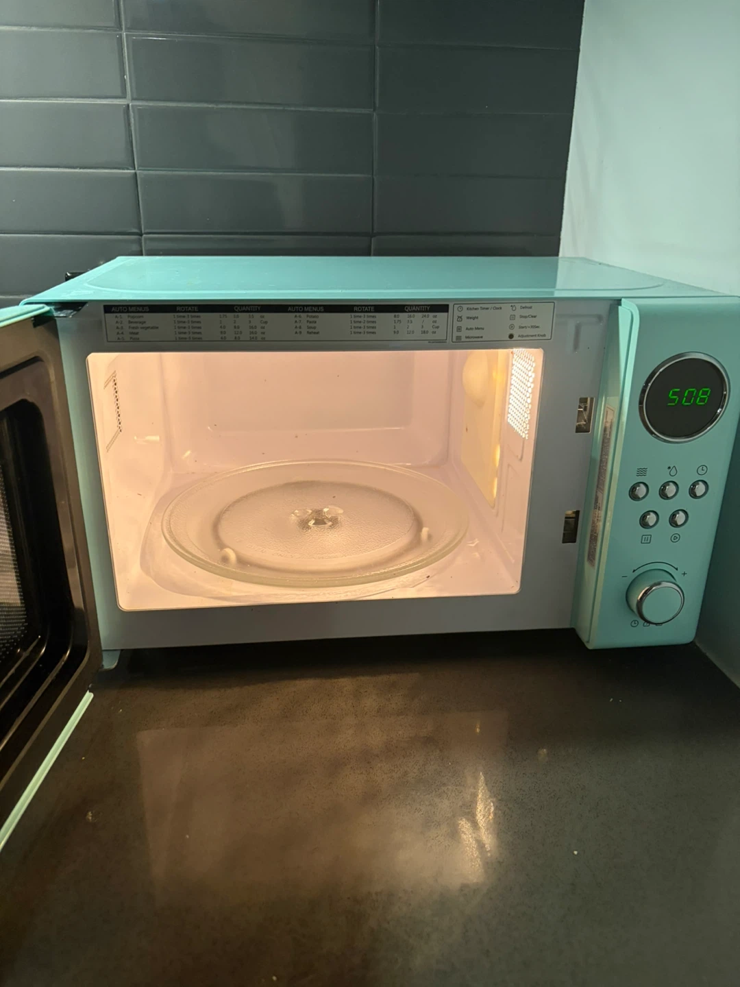 Insignia Retro Microwave - Teal - photo 2