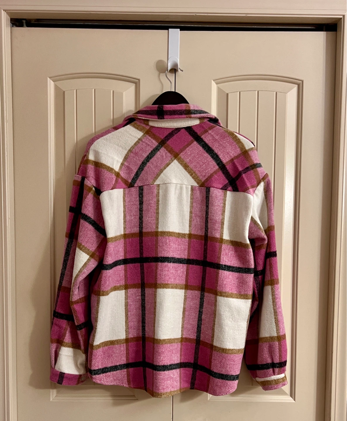 Pink Plaid Shacket - photo 2