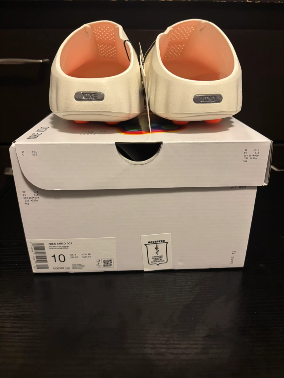 Nike Mind 001 Slide Sail size 10 Men’s/11 Women’s - photo 3