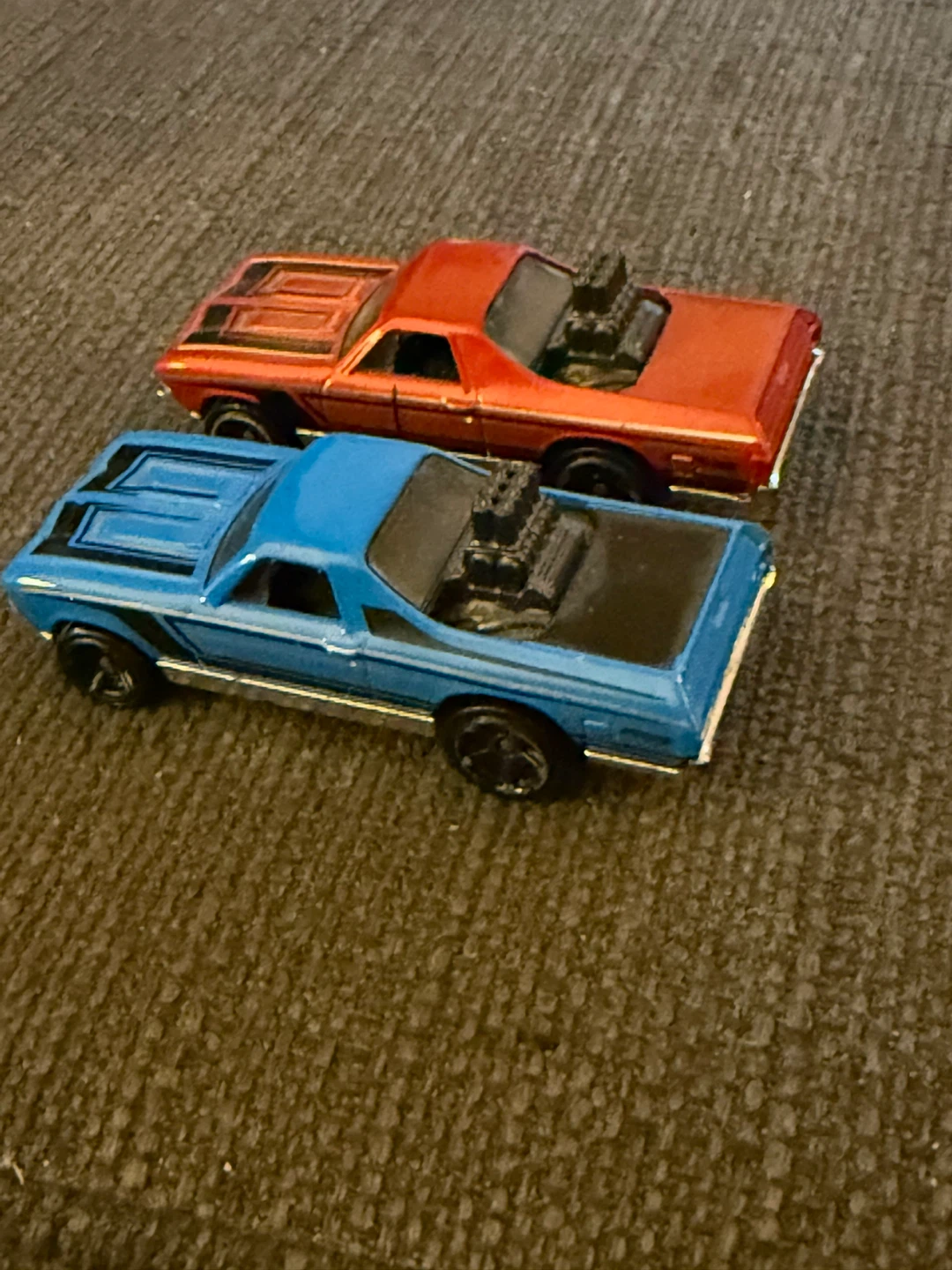 Hot Wheels 1969 El Camino Diecast Cars (Red & Blue) - photo 4