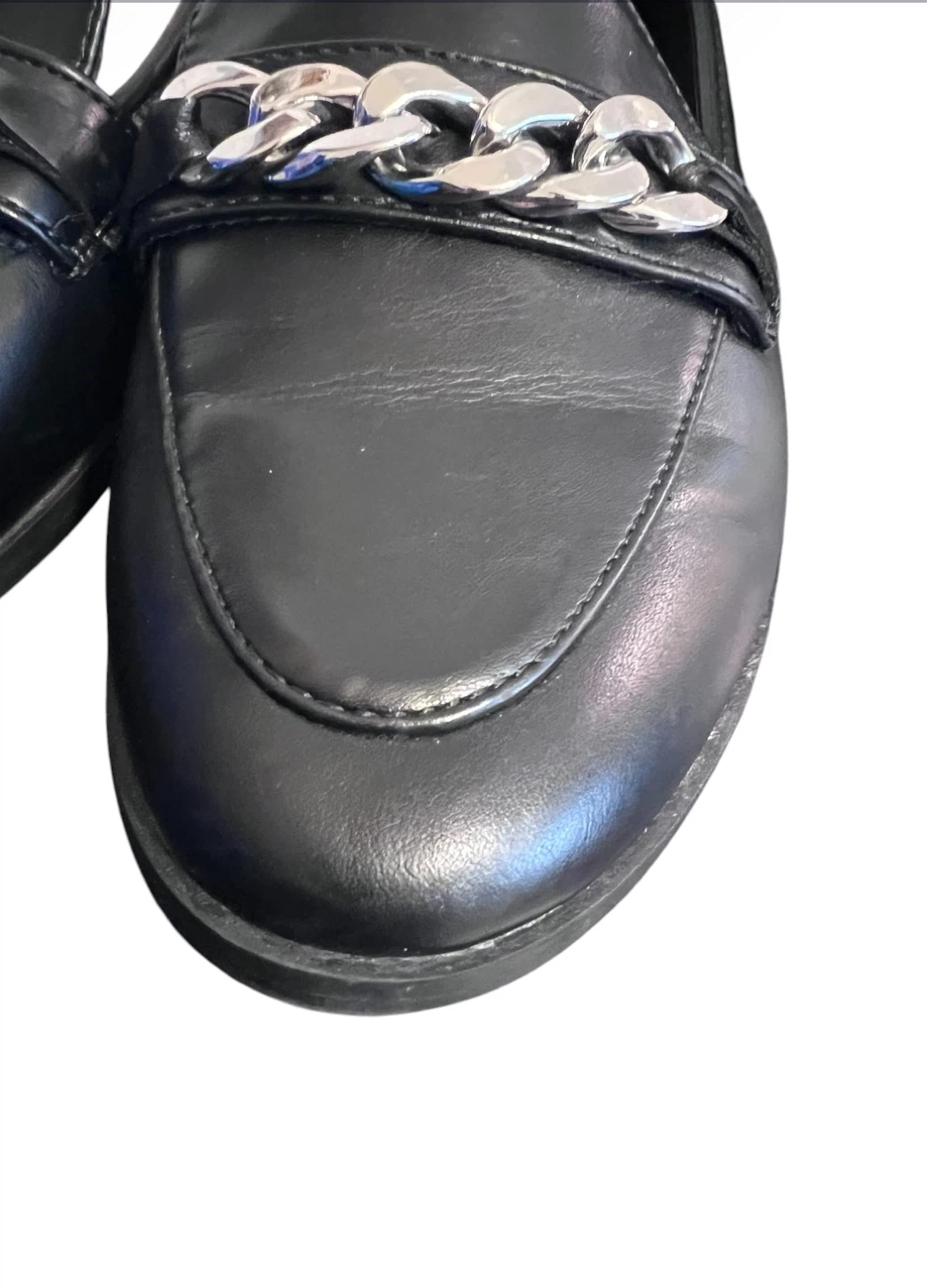 Lane Bryant Black Chain Loafers – Size 8W – Like New - photo 2