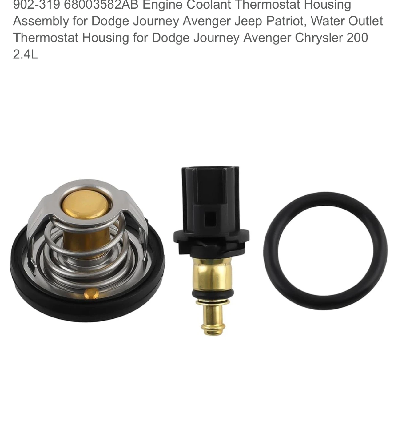 Engine Coolant Thermostat Housing Assembly for Dodge Journey Av