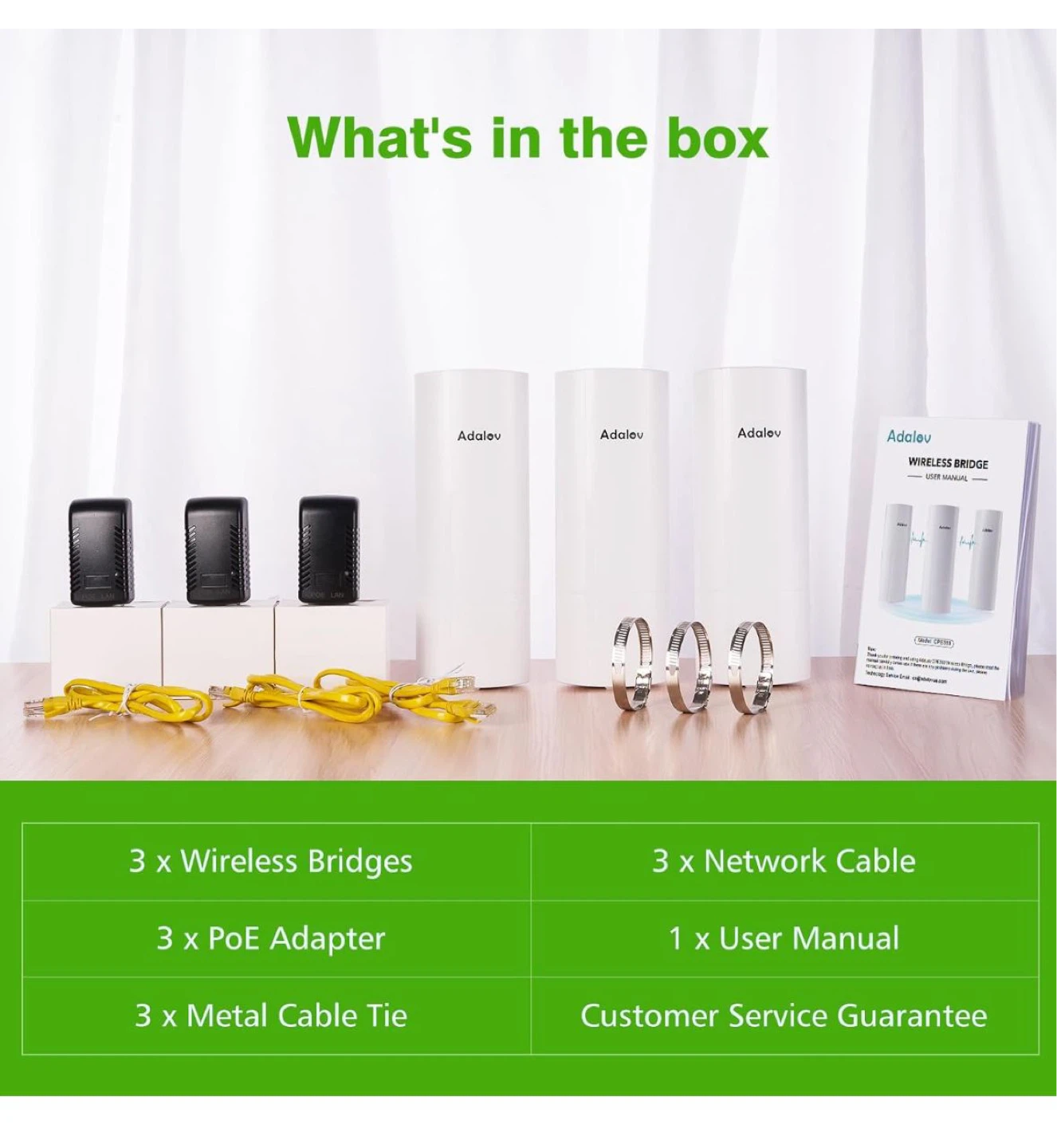 Adalov Wireless Bridge Kit - IP65 Outdoor Protection - photo 4