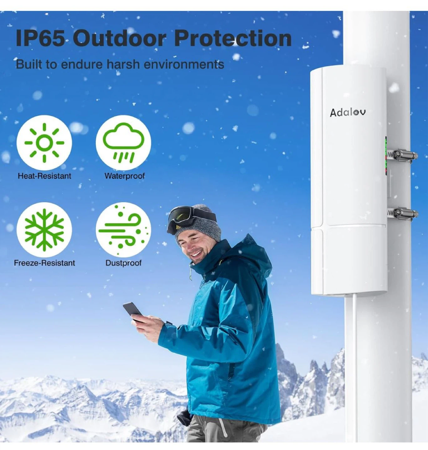 Adalov Wireless Bridge Kit - IP65 Outdoor Protection - photo 2