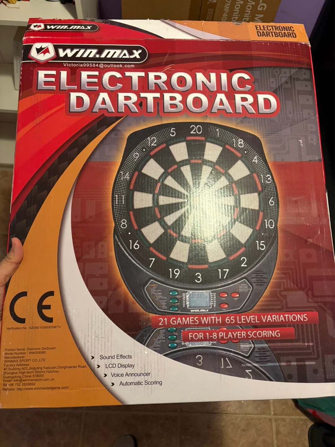 WIN.MAX Electronic Dartboard - photo 2